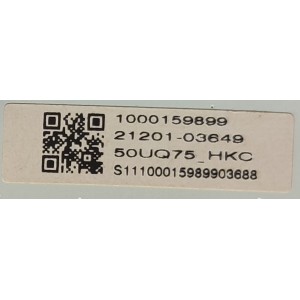 MAIN PARA TV LG / NUMERO DE PARTE 21201-03649 / EAX69762805(1.0) / 1000159899 / PANEL BOEI500WQ1GHKC / DISPLAY PT500GT04-2 VER.1.0 / MODELO 50UQ7570PUJ.CUSUBH	